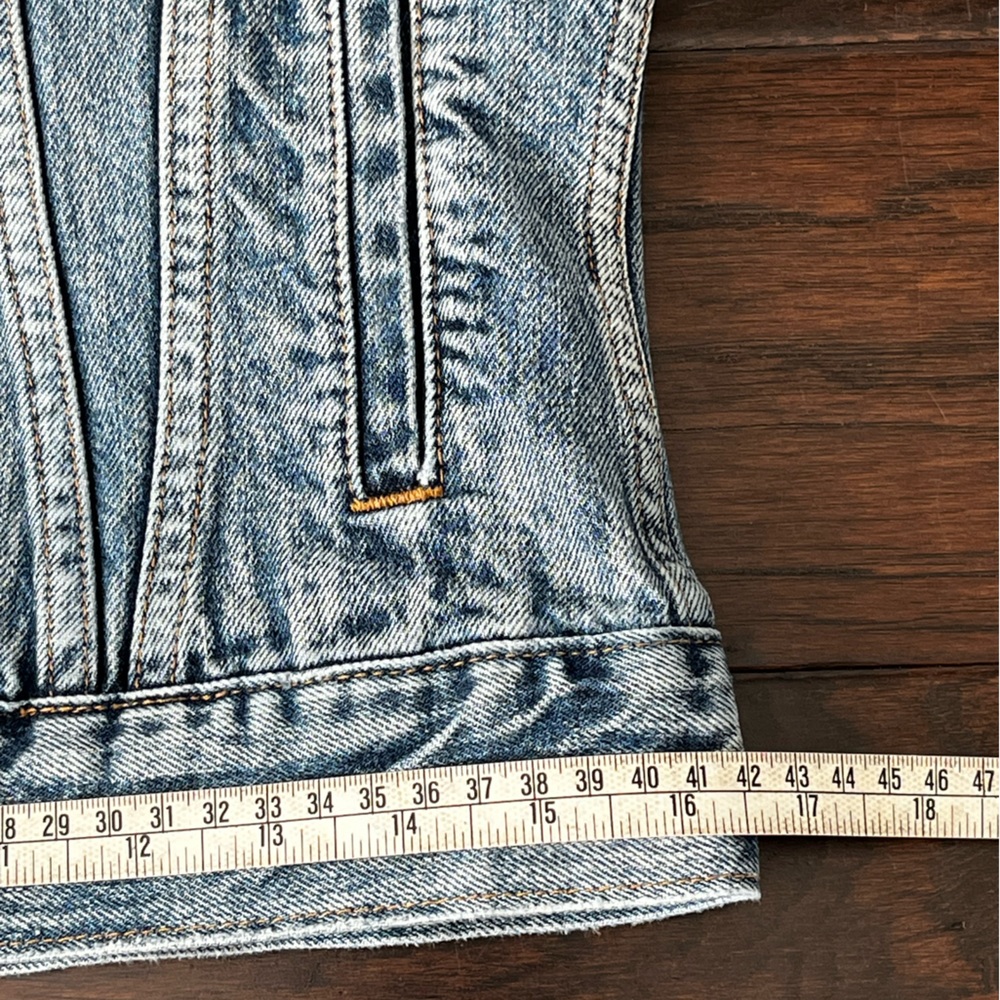J. Crew Indigo Denim Woman’s Vest, Small - Picture 3 of 13